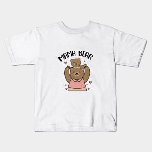 Mama bear with cub, Love Mothers Kids T-Shirt